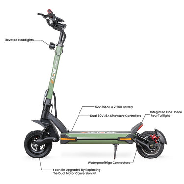 EMOVE Cruiser V2 – 52V and 60V Quad Suspension 62-Mile Long-Range Scooter